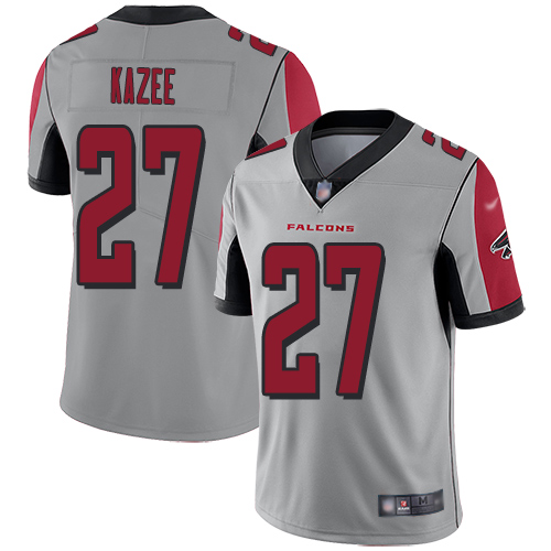Atlanta Falcons Limited Silver Men Damontae Kazee Jersey NFL Football #27 Inverted Legend->women nfl jersey->Women Jersey